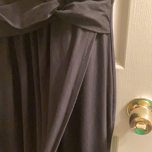 Sexy Black Maxi Dress with a deep V and high slit! - Picture 3 of 3